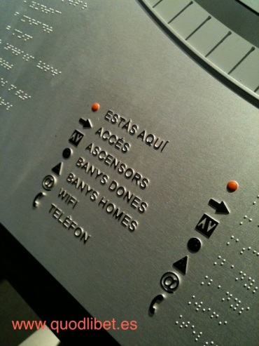 Plano 3d tactil braille Centre Esplai 5 Barcelona