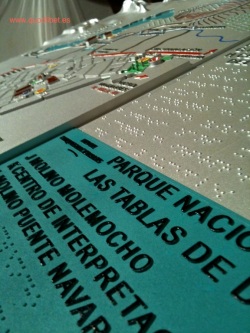Plano 3d tactil braille Tablas de Daimiel Castilla la Mancha 9