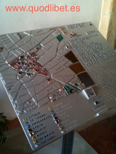 Plano 3d tactil braille Villanueva de los Infantes Castilla la Mancha 1