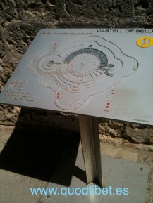 Plano tactil braille Bellver Castell Palma de Mallorca